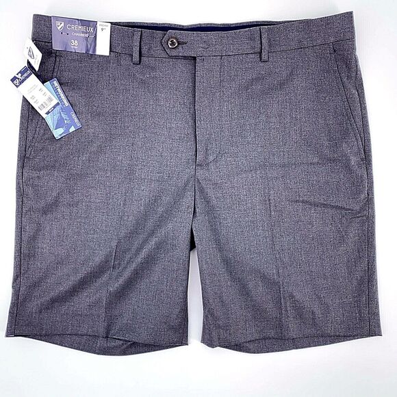 Daniel Cremieux Mens Chambers Charcoal Gray Shorts Networking Collection Size 38 - Picture 1 of 3